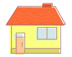 简笔画房子的画法(3)简笔画动画教程之房子小洋房的绘画分解步骤