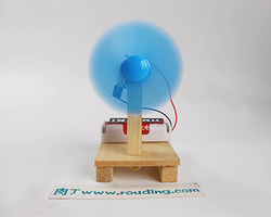 DIY自制台式电动风扇儿童科技小制作 小发明台扇科普材料
