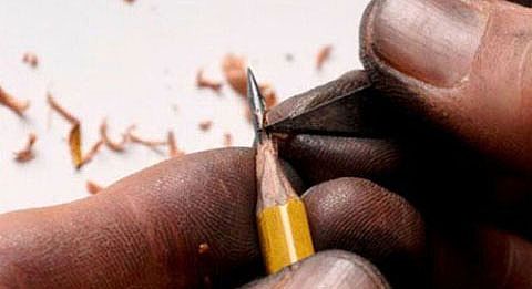 铅笔雕刻-毫米雕刻家Dalton Ghetti微雕作品