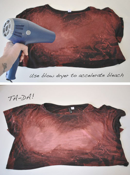 DIYT恤制作 创意个性喷绘T恤制作方法图例