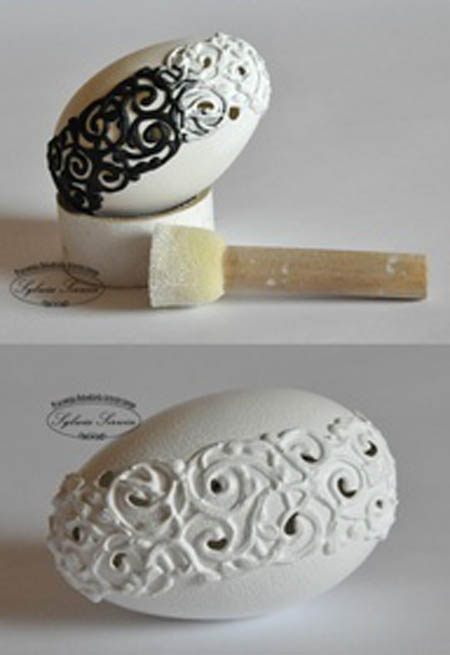 精美的蛋雕艺术 蛋壳雕刻教程详解