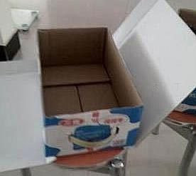 牛奶箱手工制作成漂亮的收纳盒