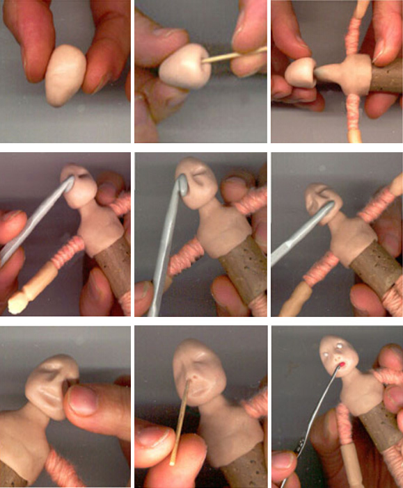 软陶玩偶娃娃的制作方法图解