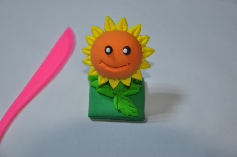 软陶泥的制作方法 植物大战僵尸向日葵的做法