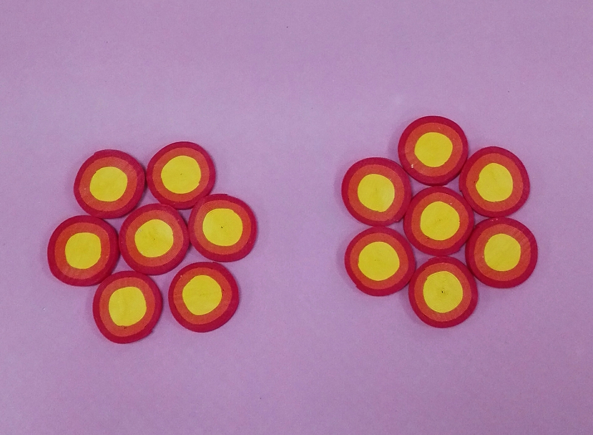 教你用彩色海绵纸制作精美的小花详细步骤图解 肉丁儿童网