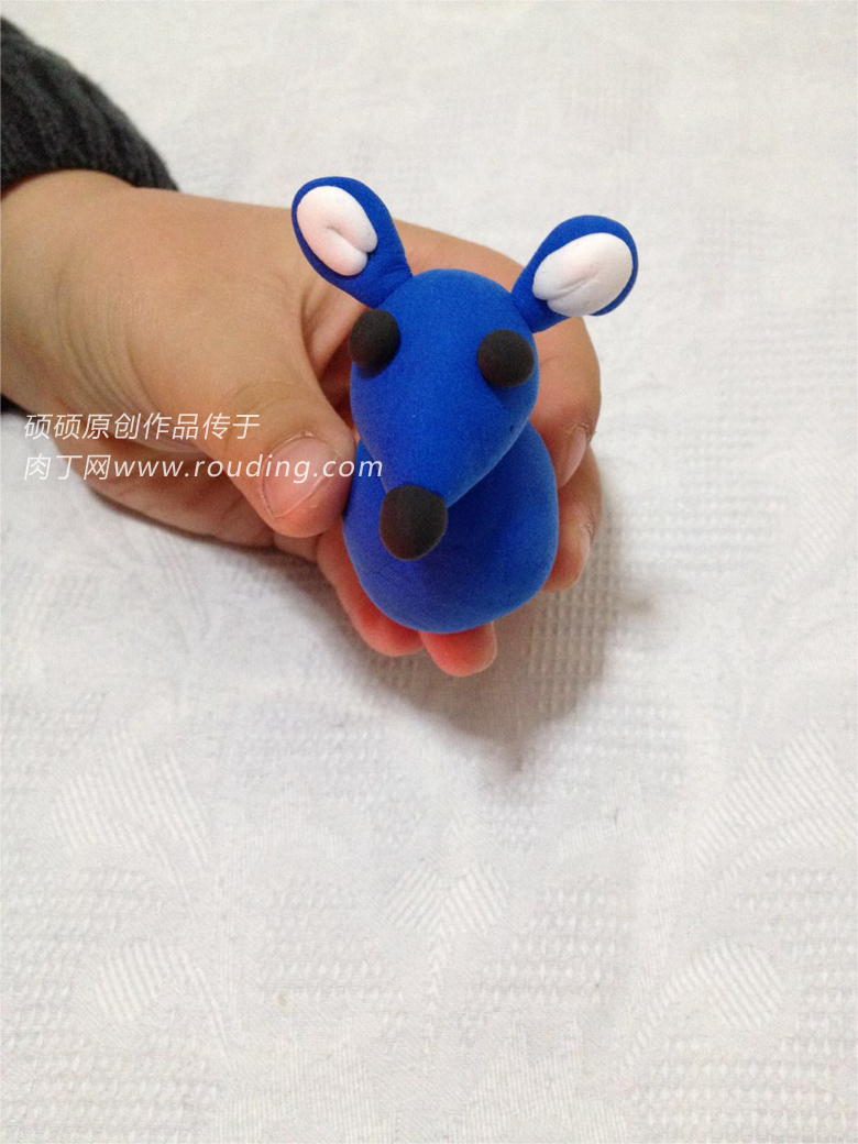 可爱的小老鼠轻粘土儿童DIY小手工的制作方法