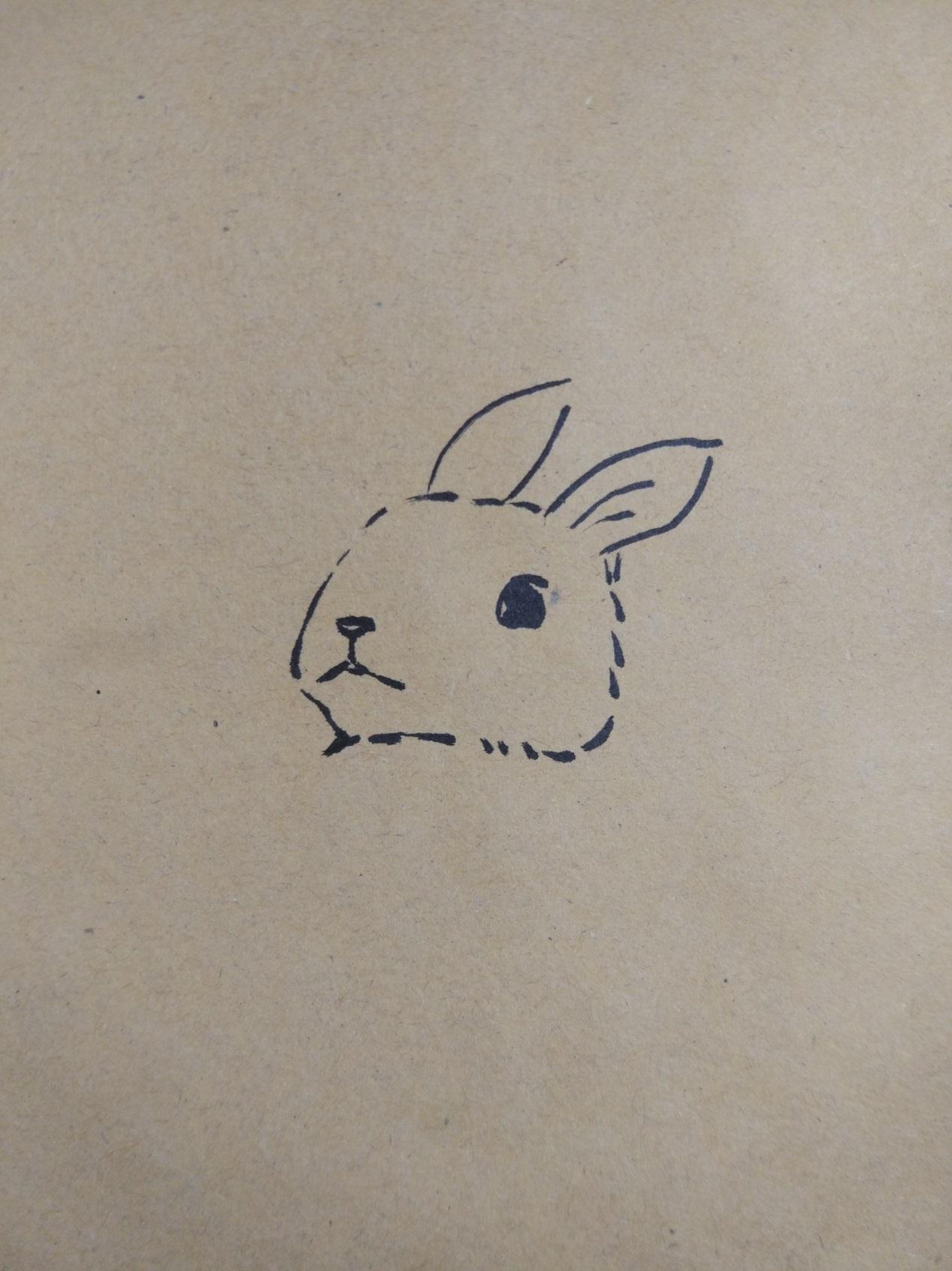 宋宋教你画一只萌萌可爱的小兔子简笔彩绘画