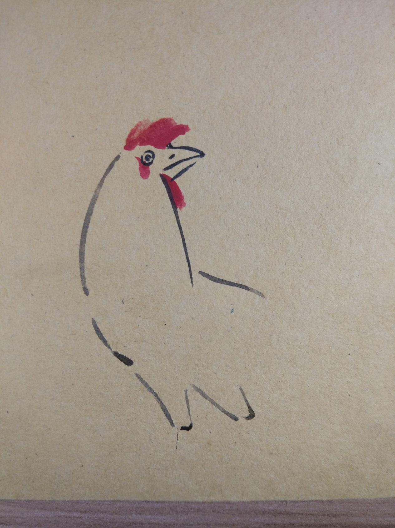 可爱的大公鸡简笔彩绘画教程 宋宋原创DIY作品