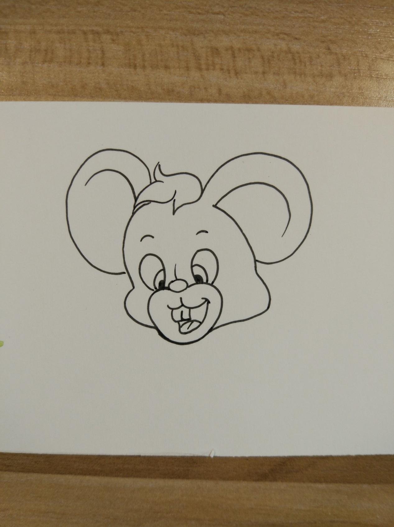 宋宋原创DIY漫画作品之可爱的小老鼠画法步骤图