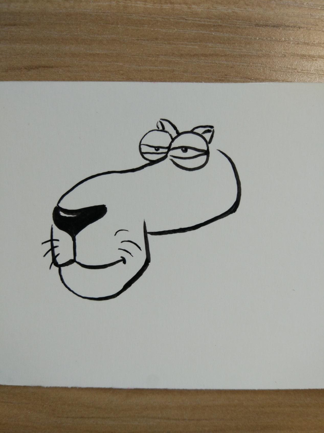 宋宋原创手工DIY动物系列漫画―可爱的小狮子