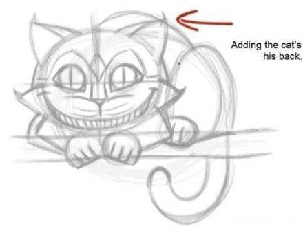 笑脸猫素描的绘制过程 简单的手工DIY动物手绘画
