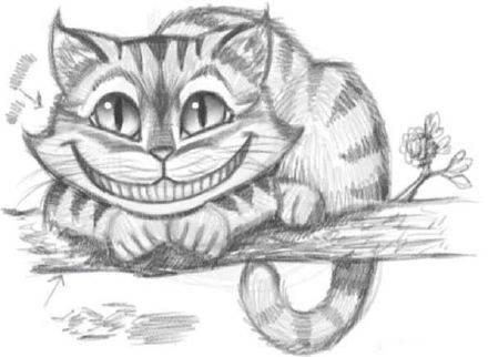 笑脸猫素描的绘制过程 简单的手工DIY动物手绘画