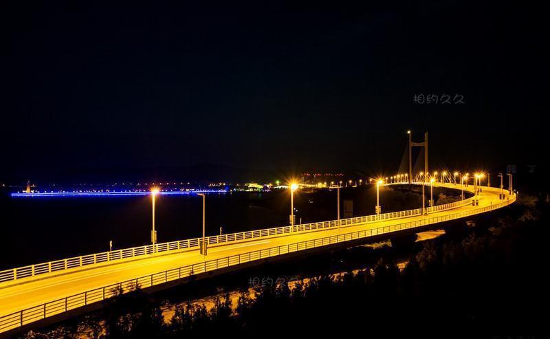 大连金州湾大桥旅游攻略-夜景照片