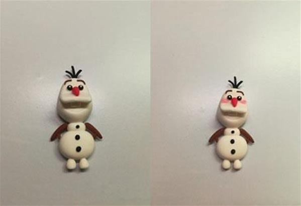 冰雪奇缘中的彩泥步骤图 小雪人玩偶制作方法