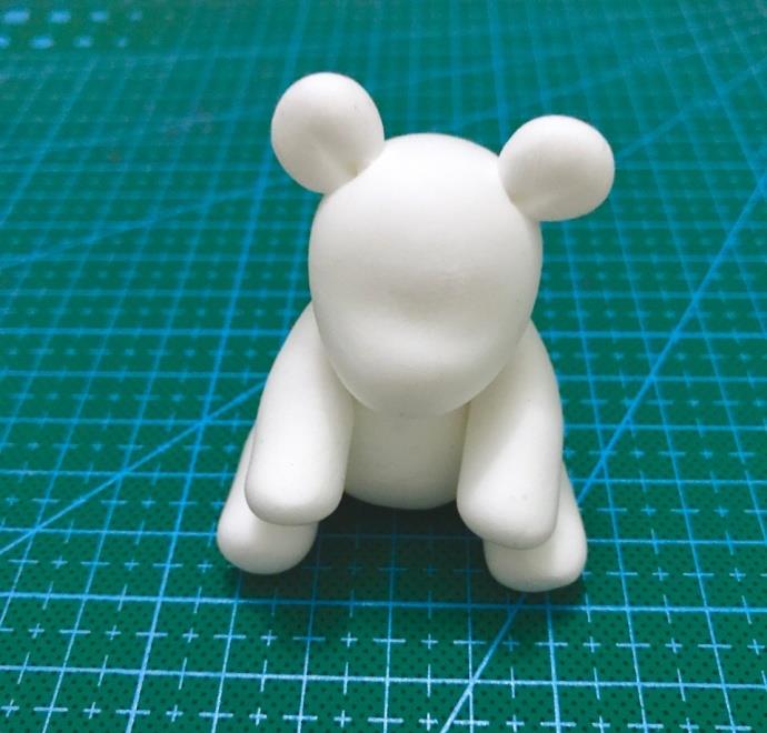 可爱的儿童粘土DIY 北极熊玩偶制作教程教学