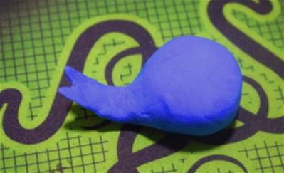幼儿园最简单手工制作 粘土制作鲸鱼的图文教程