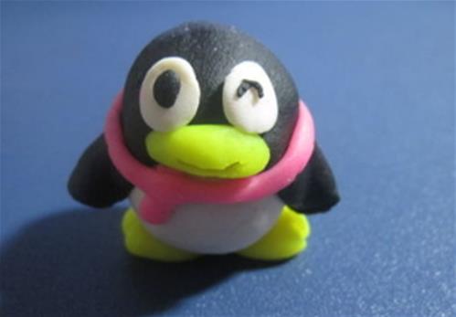 DIY制作企鹅的详细教程 创意彩泥小动物图片