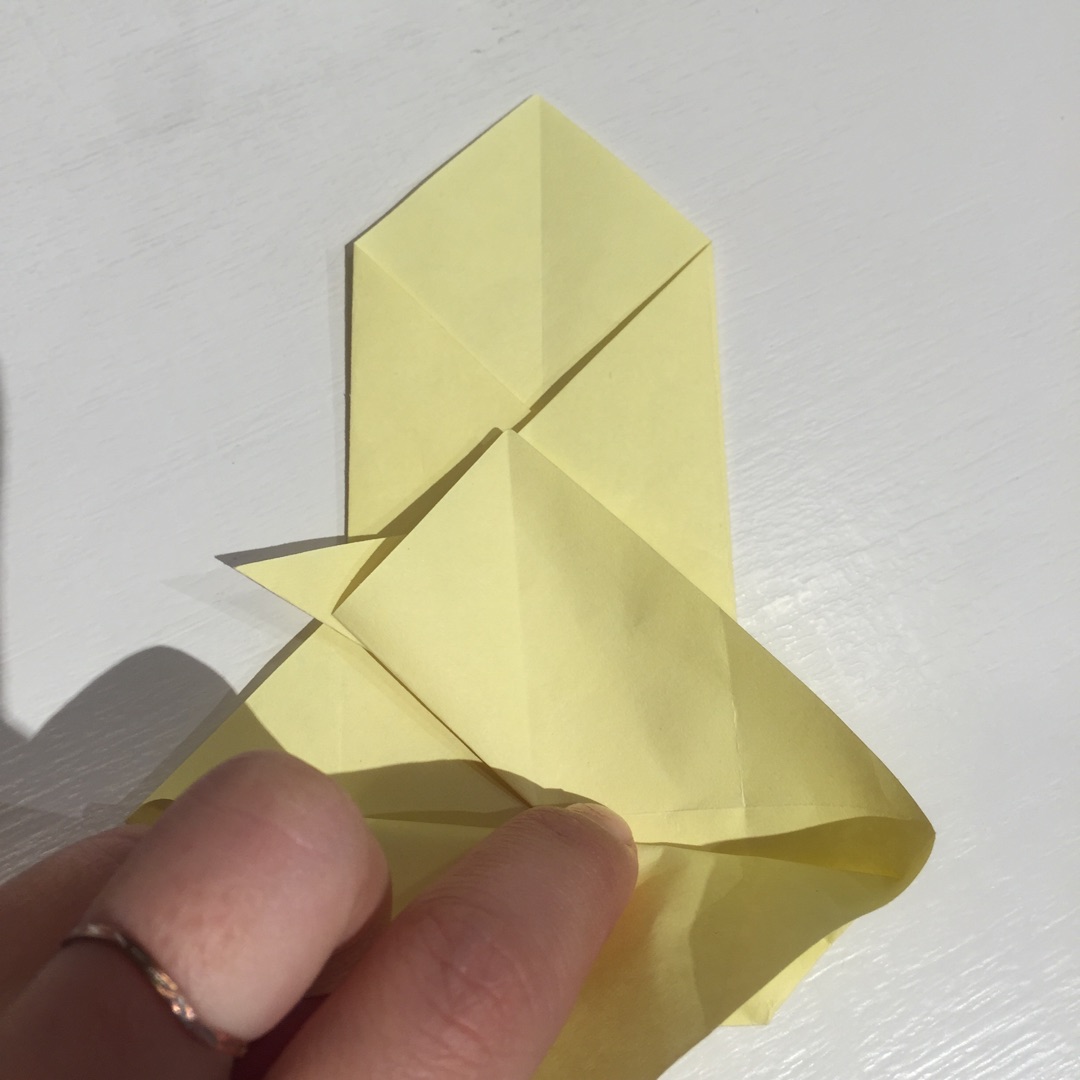 手工折纸作品 小鸡和鸡妈妈简单折纸方法╭★肉丁网
