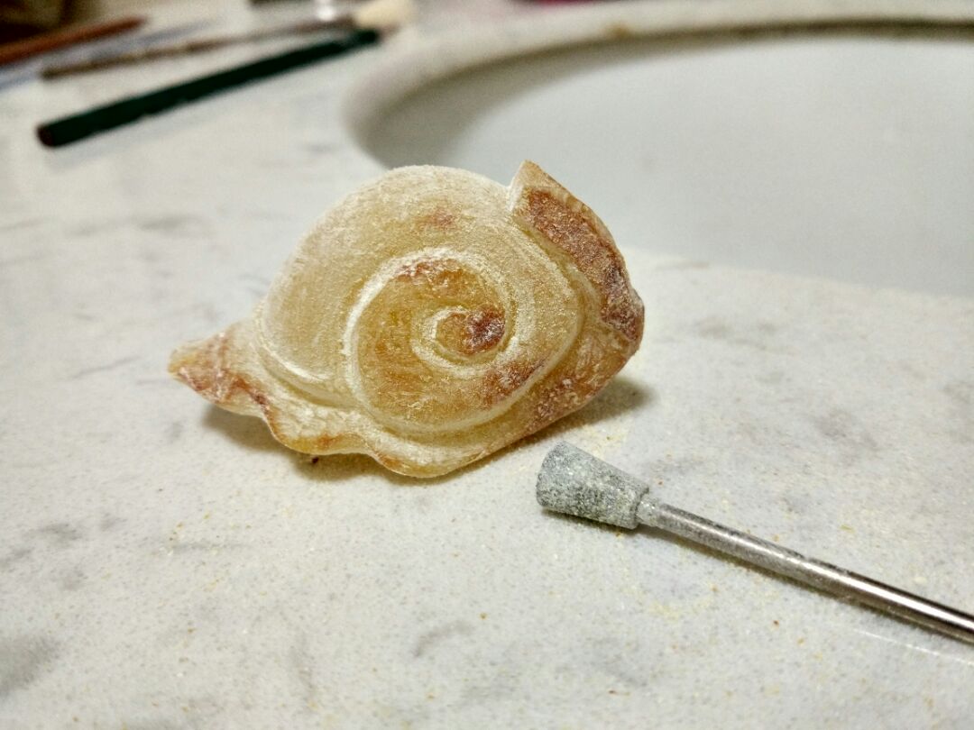蜗牛也是牛创意雕刻步骤图解