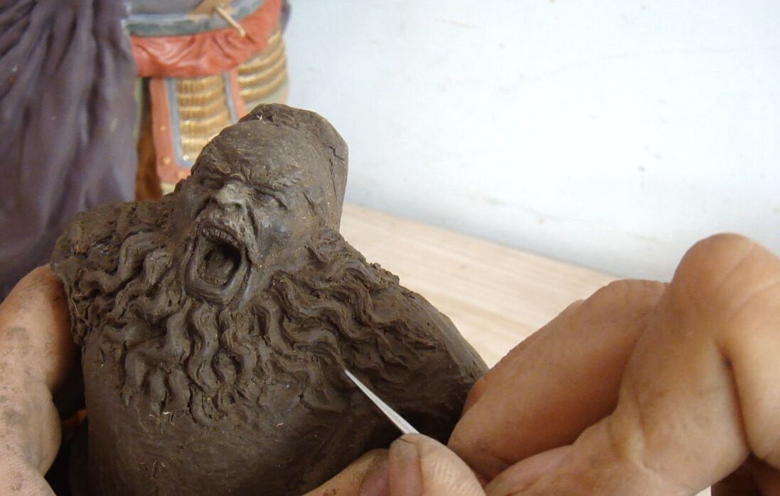 手工雕刻作品 如意福馗雕刻方法