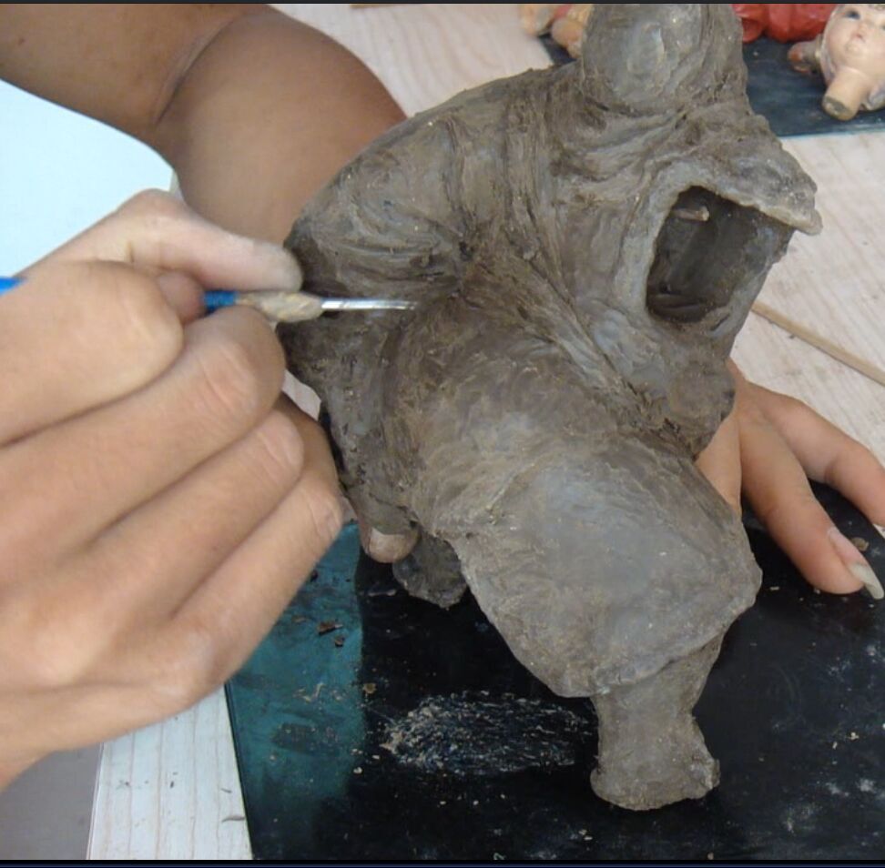 手工雕刻作品 如意福馗雕刻方法