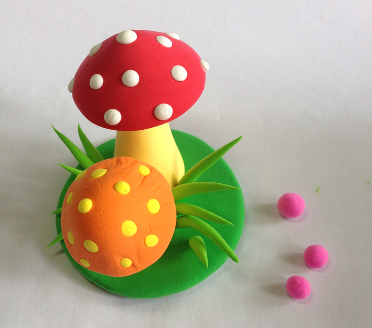 软陶DIY可爱小蘑菇的制作教程