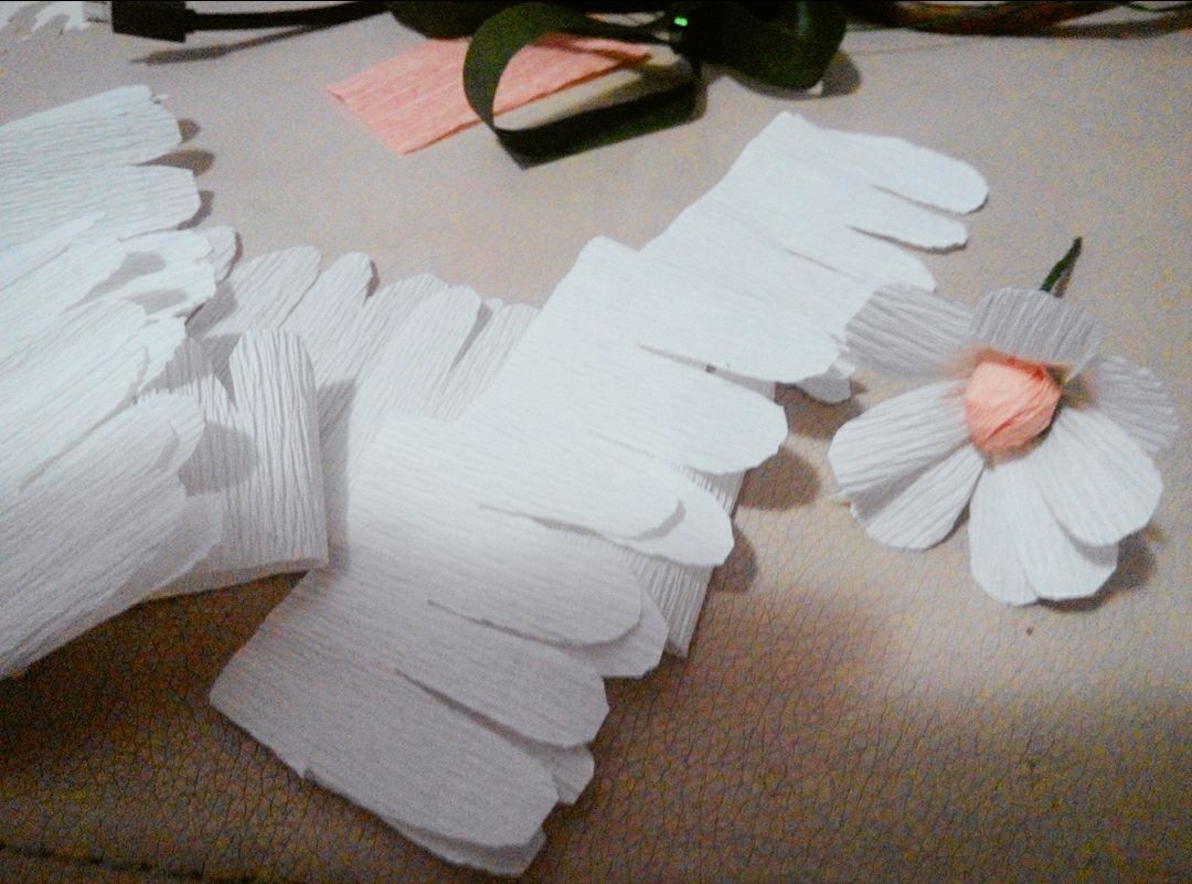 手工折纸作品 小雏菊花环折纸方法详细步骤图解