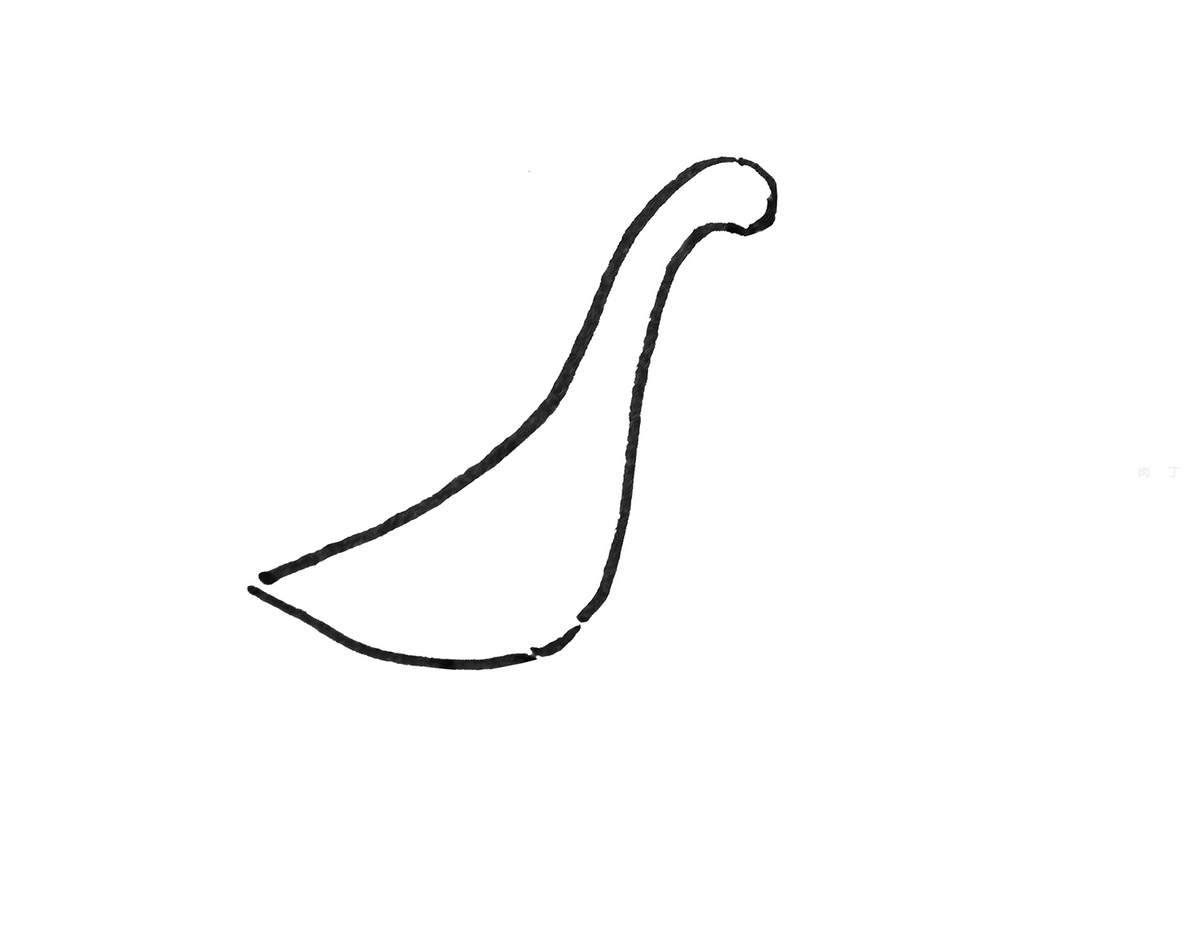 简笔画鹅的画法之鹅的填色画线稿 肉丁儿童网