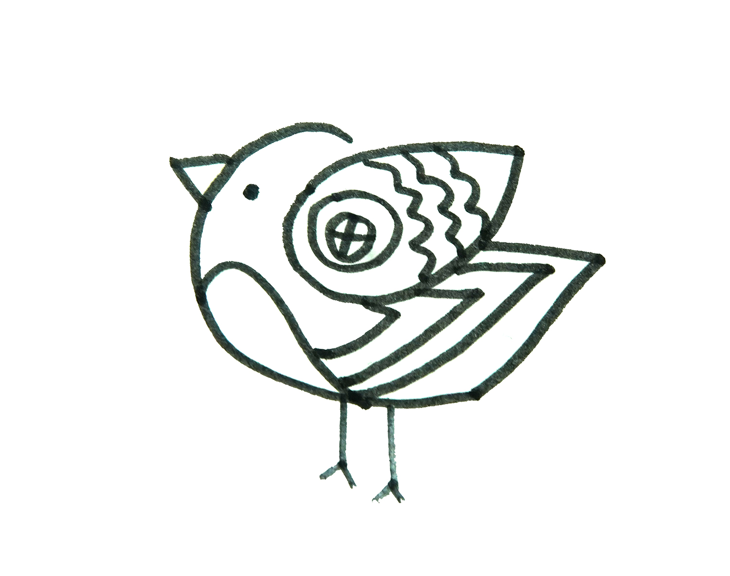 一步一步教你画小鸟的画法步骤 简单可爱简笔画 - 有点网 - 好手艺