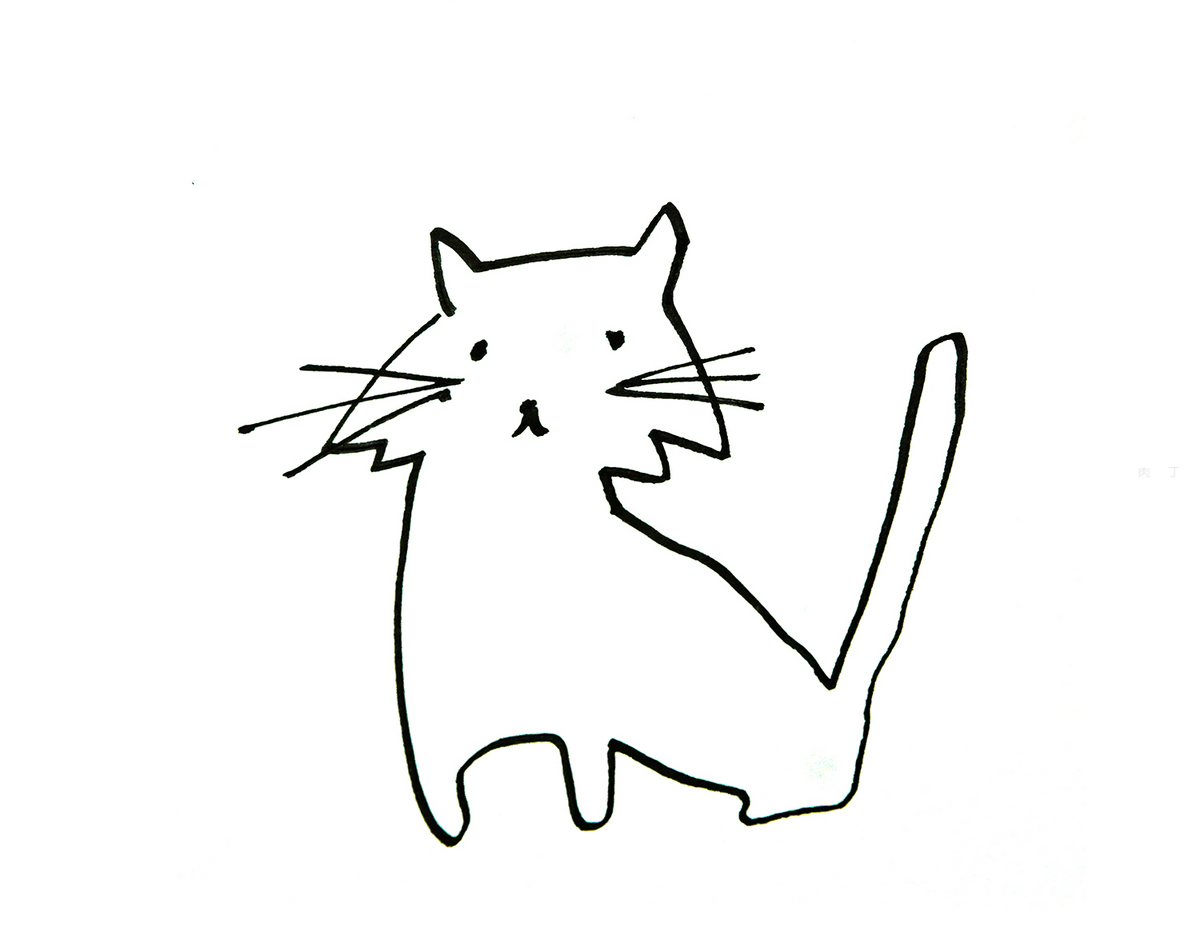 4～6岁学画 超萌图画简笔画猫怎么画 巧巧简笔画