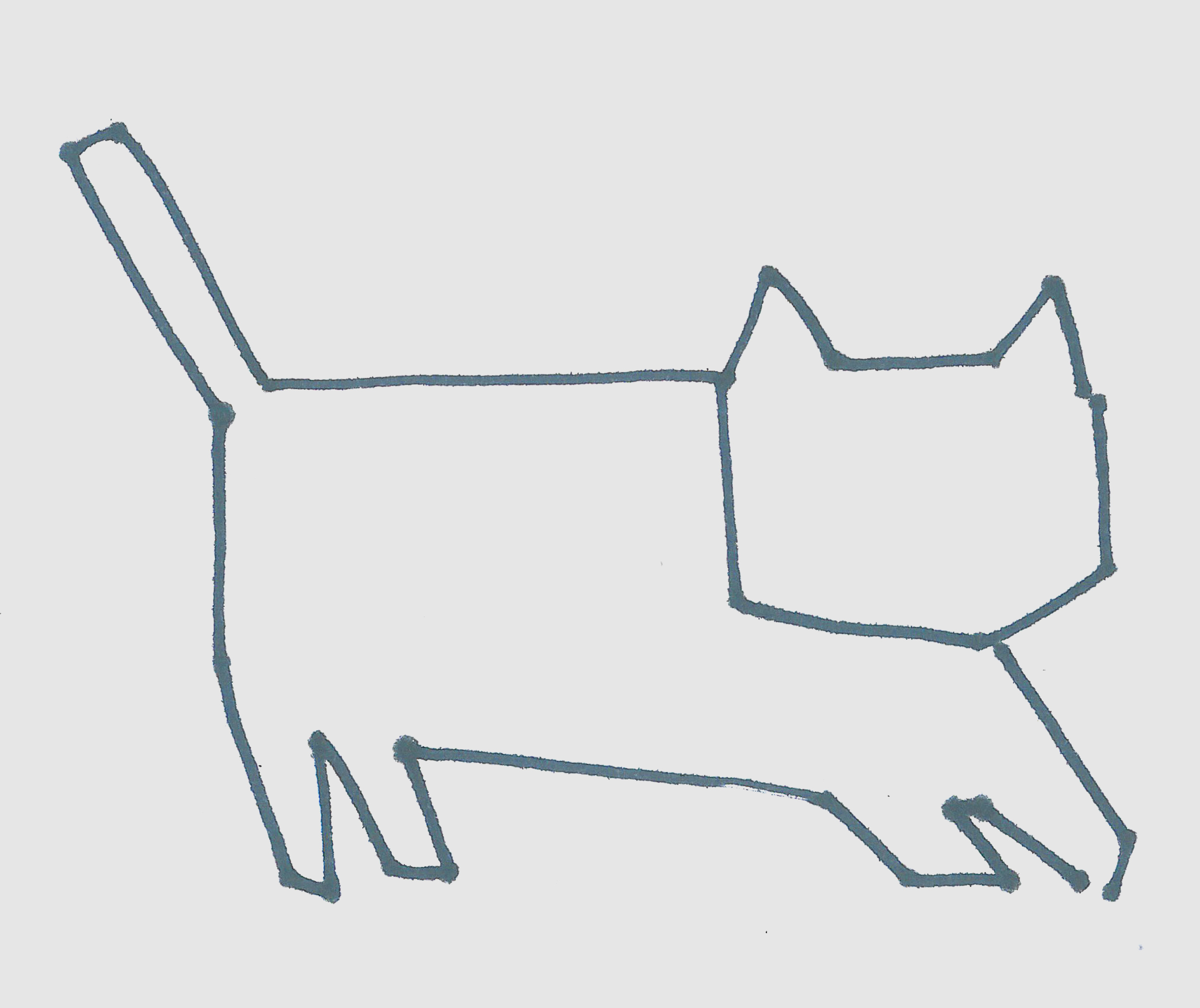 色彩小猫的画法教程 简笔画图（方形儿童画） - 有点网 - 好手艺