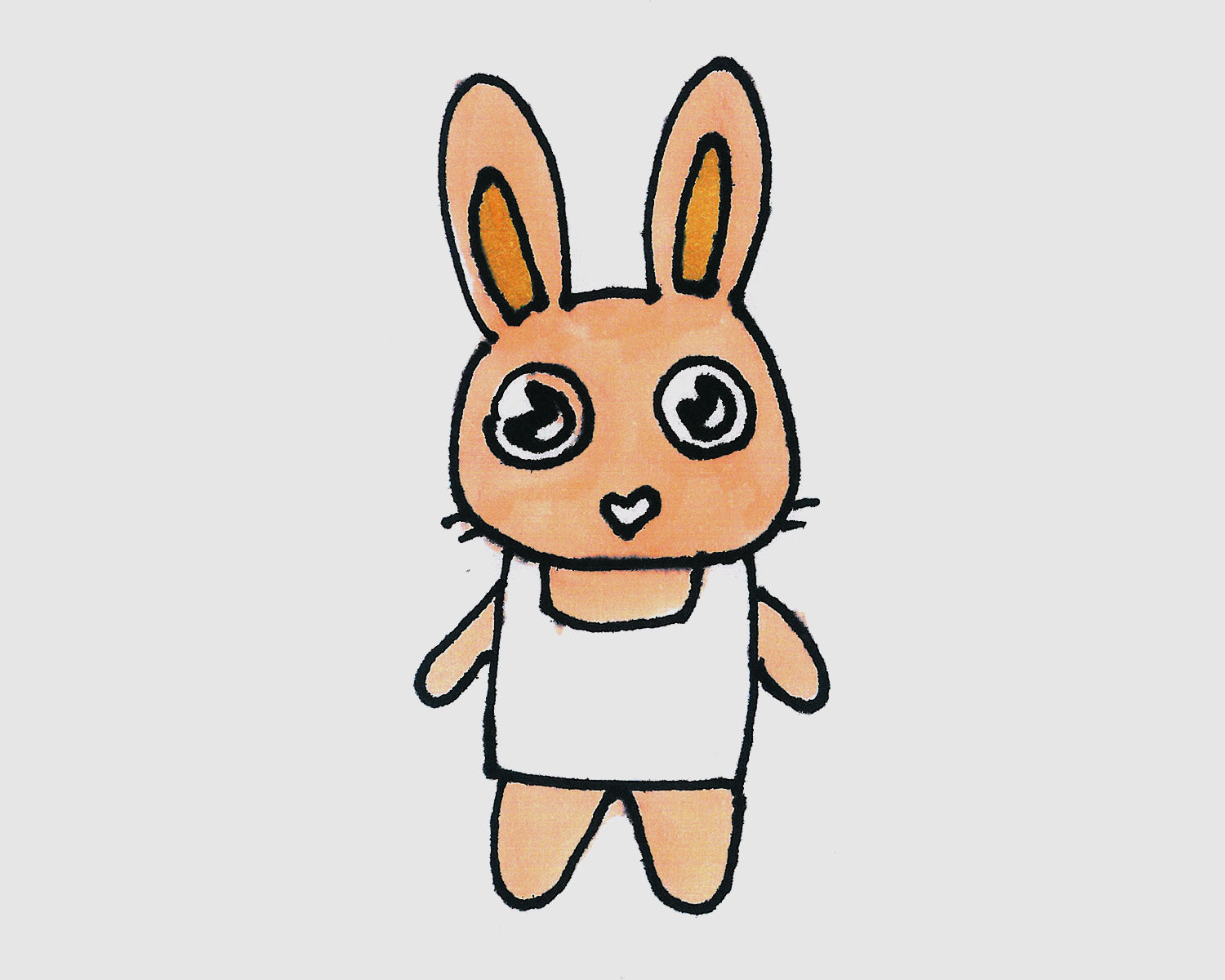5组超可爱兔子简笔画大全_陆地动物