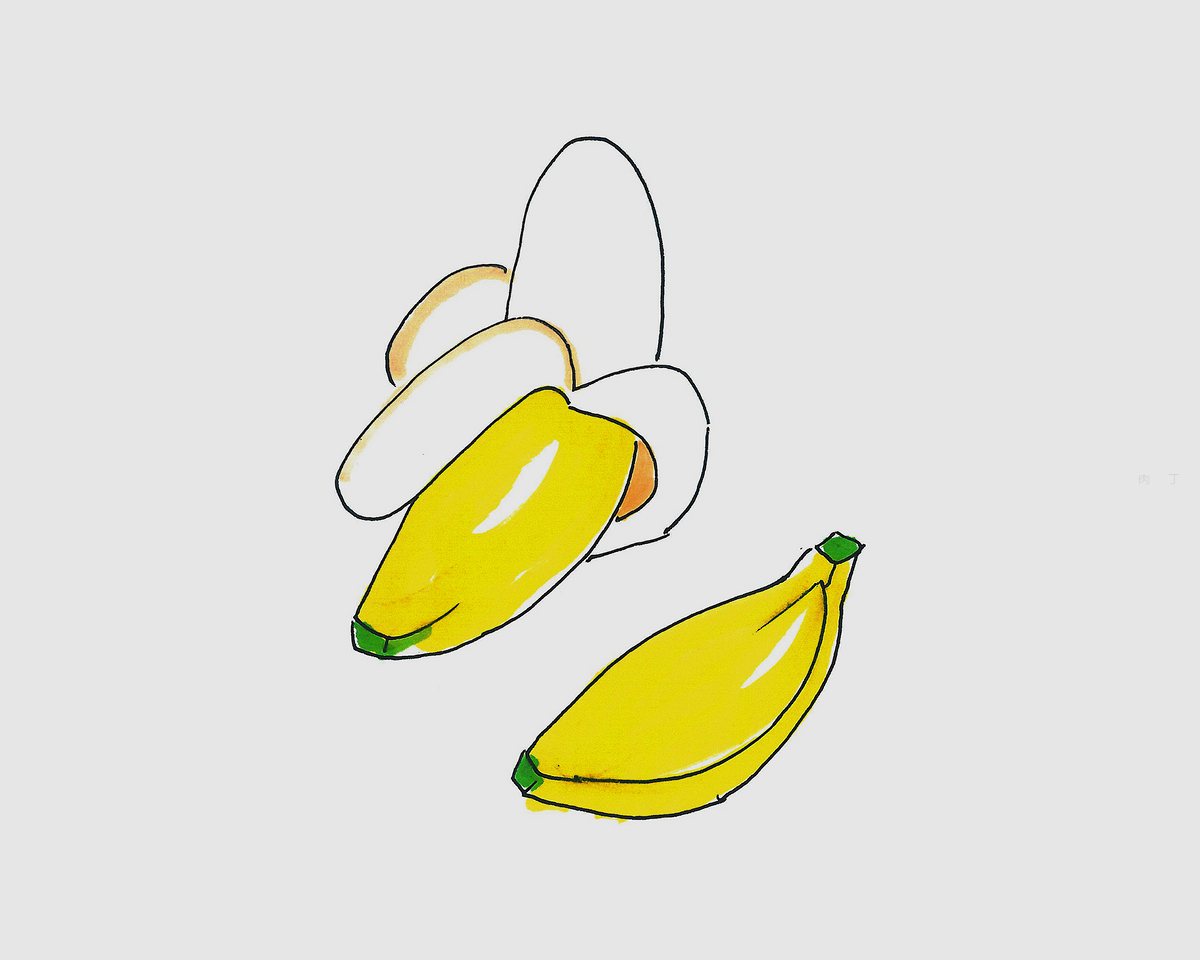 教你画 香蕉简笔画_水果