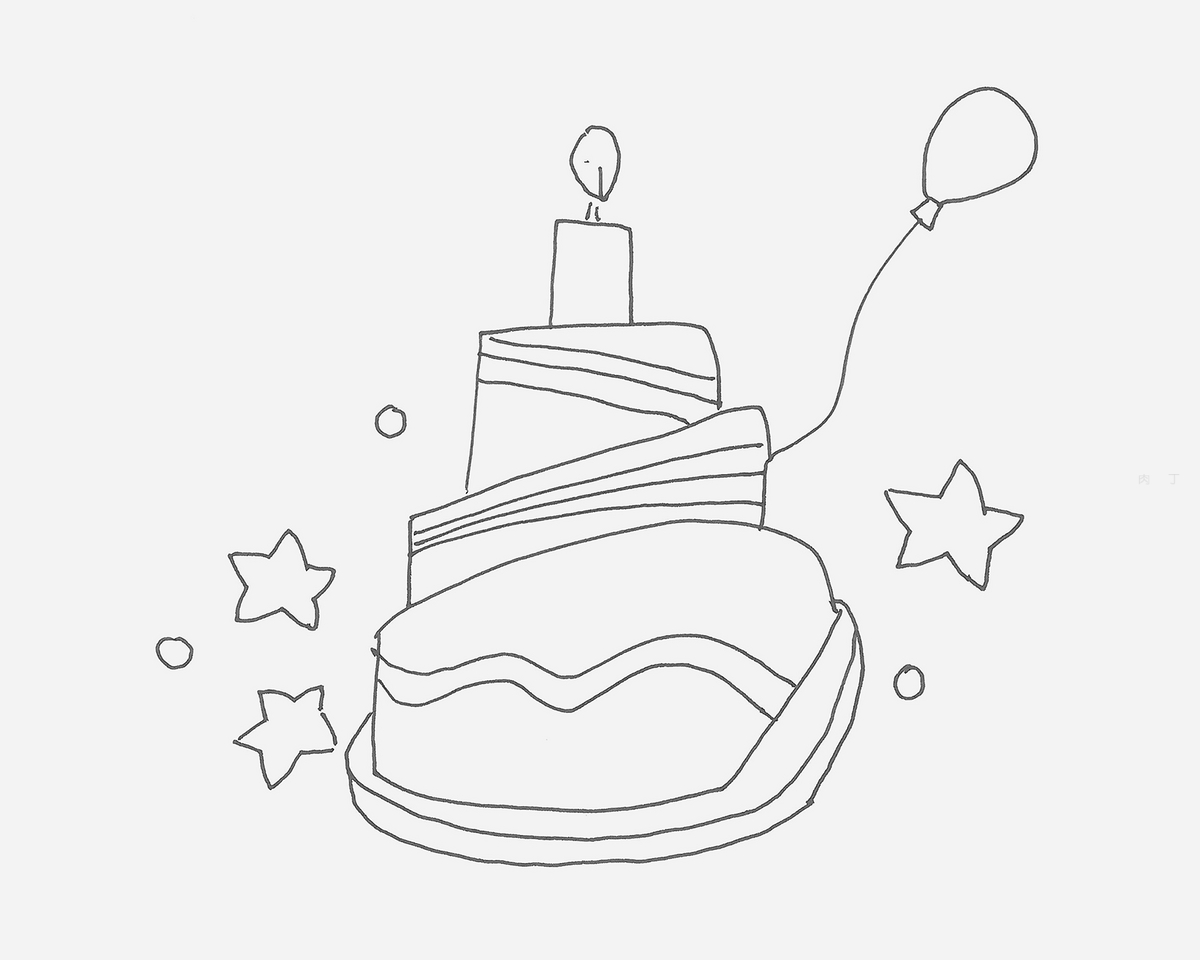 绘画蛋糕图片简单图片,绘画蛋糕图片,儿童简笔画蛋糕图片(第3页)_大山谷图库