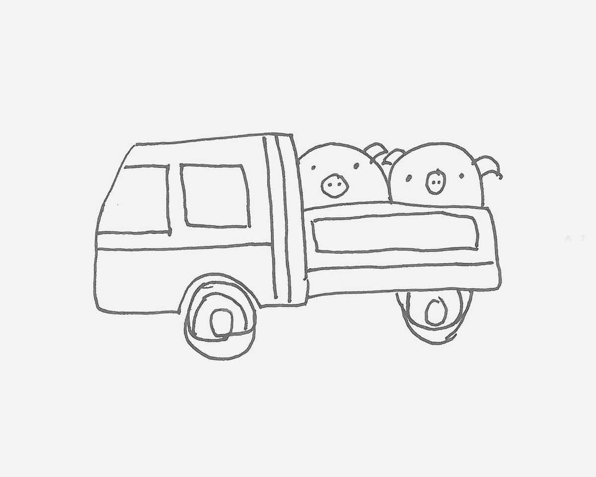 简单货车简笔画画法图片步骤（儿童绘画奖状荣誉称号有哪些） - 有点网 - 好手艺