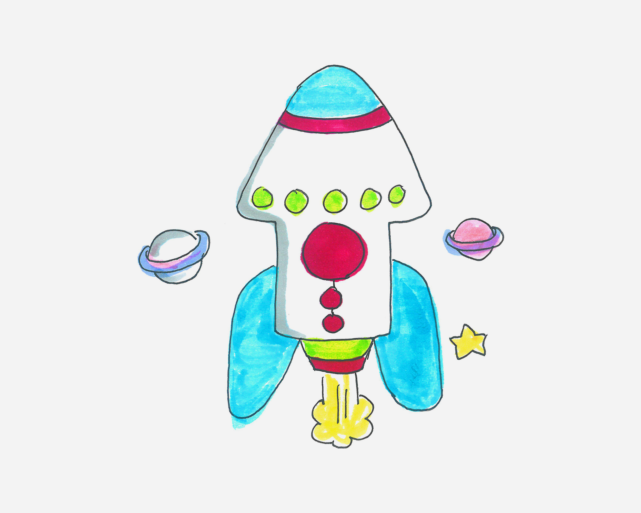 发射火箭-插画|插画|概念设定|若梦0124 - 原创作品 - 站酷 (ZCOOL)