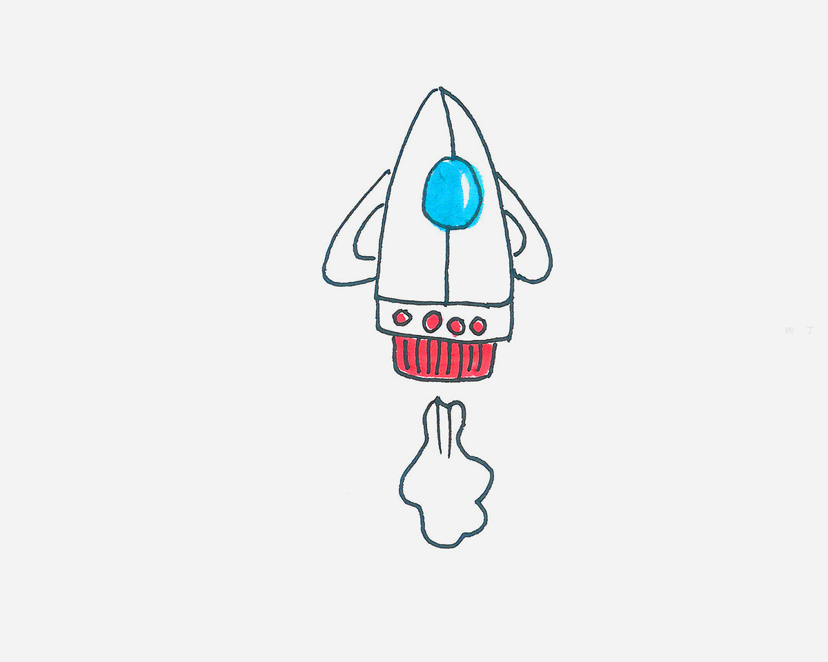 火箭|插画|创作习作|叫我bababab - 原创作品 - 站酷 (ZCOOL)