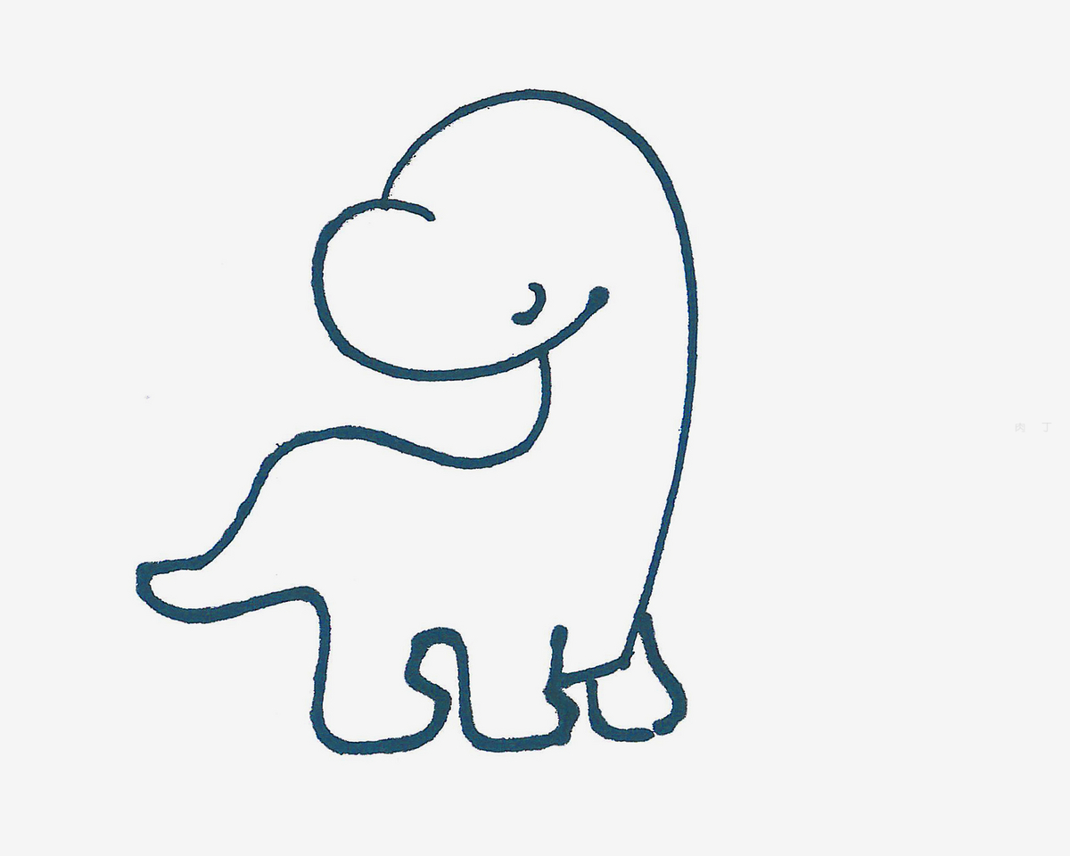 5-6岁简笔画启蒙教程 恐龙怎么画好看💛巧艺网