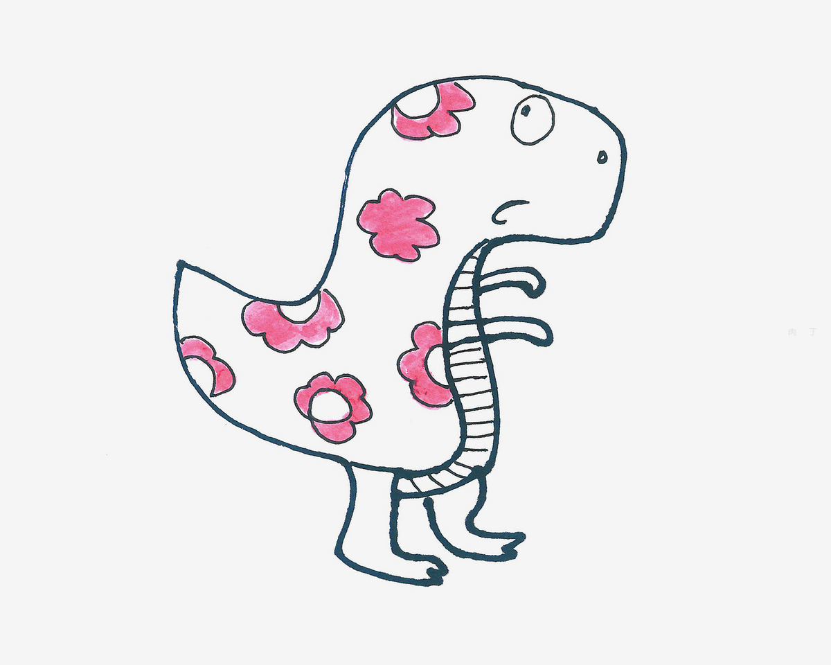 恐龙世界杯蛋糕简笔画怎么画 恐龙生日蛋糕简笔画 - 第 3 - 水彩迷