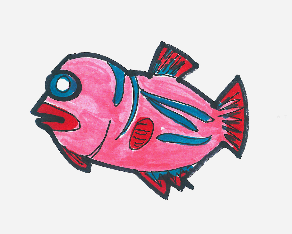 热带小鱼简笔画画法图片步骤💛巧艺网
