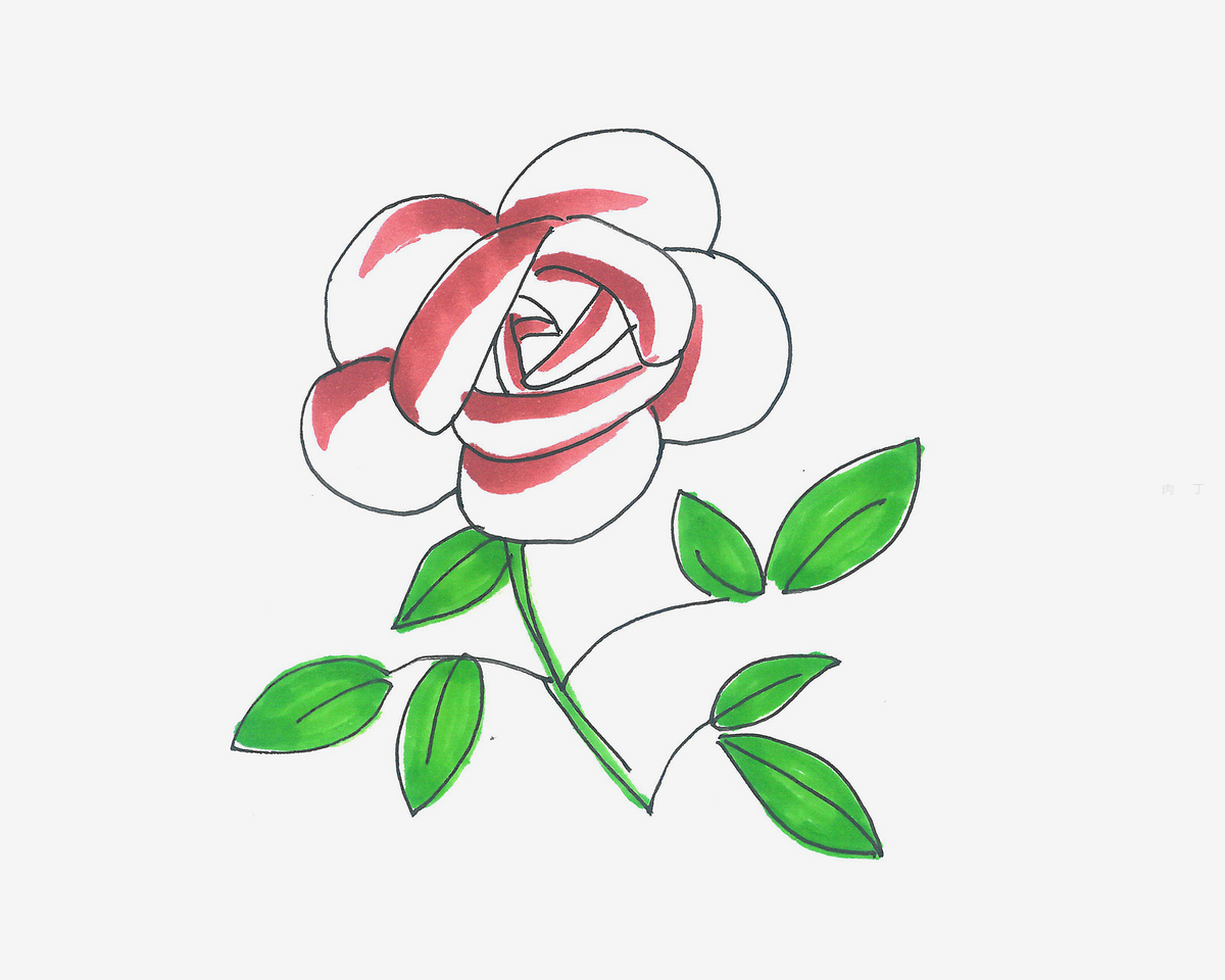 简笔画玫瑰画法（一学就会的玫瑰花简笔画） – 碳资讯