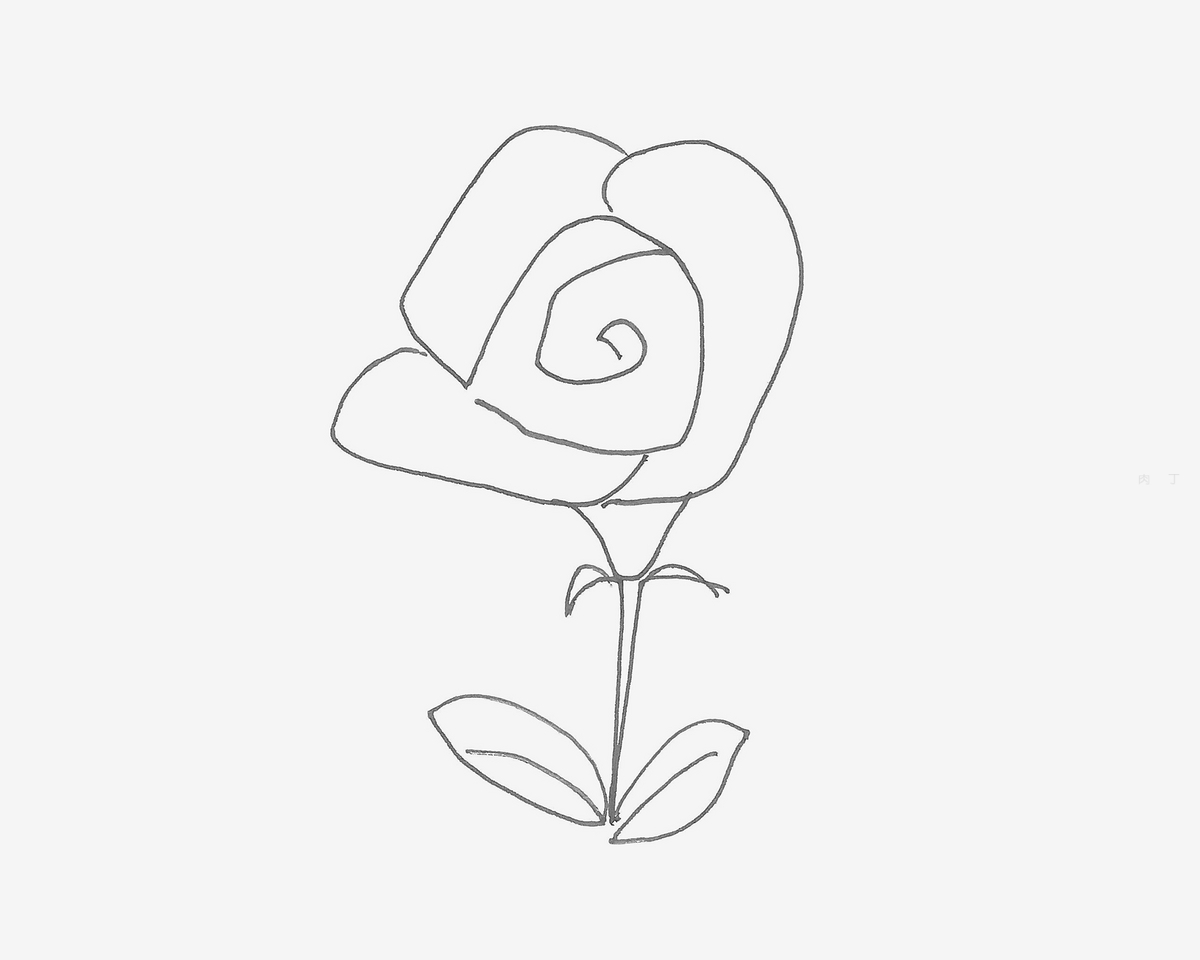 玫瑰花的画法简单,玫瑰花的画法步骤 - 伤感说说吧