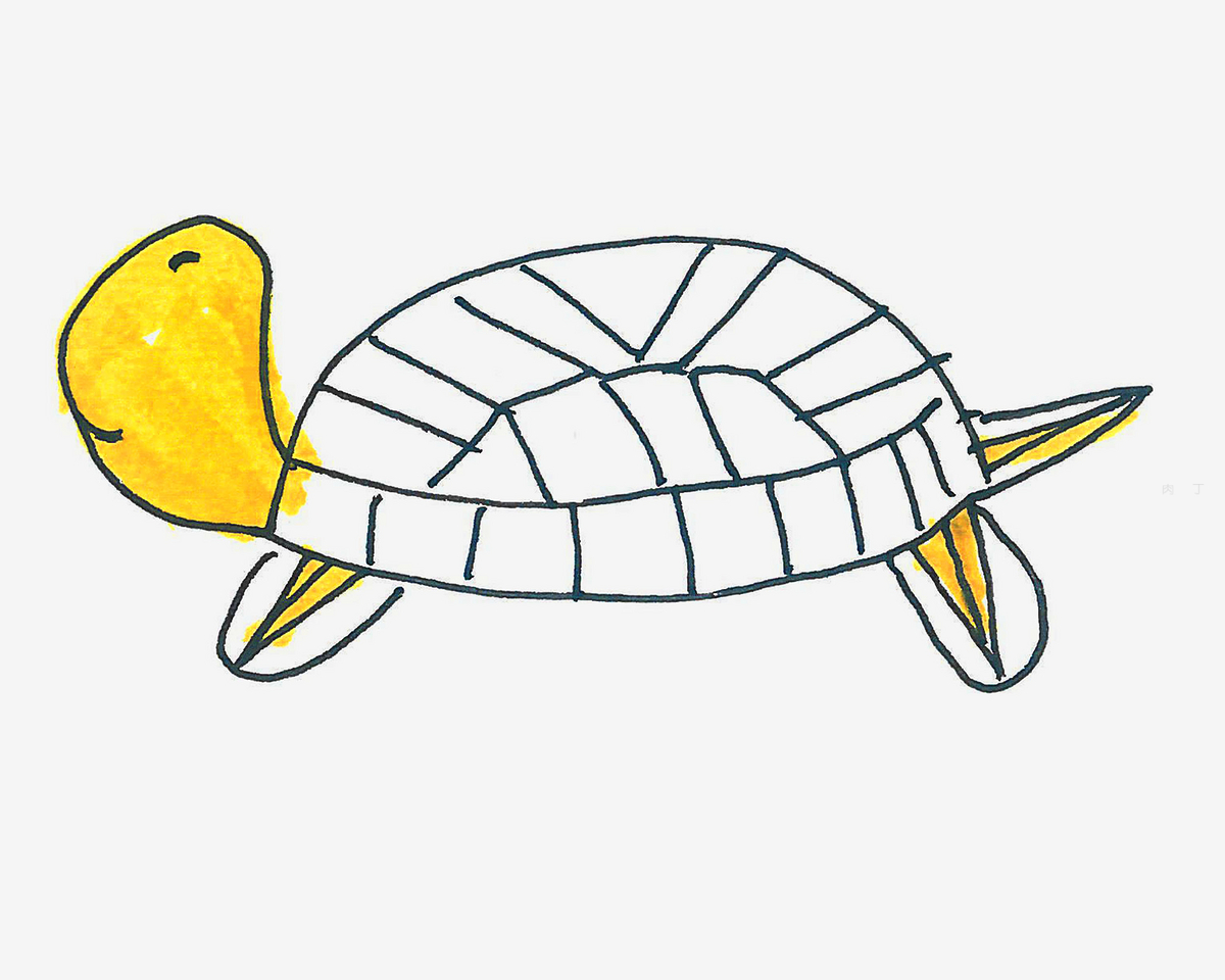 两种可爱卡通乌龟简笔画画法图片步骤（西游记情节简笔画） - 有点网 - 好手艺