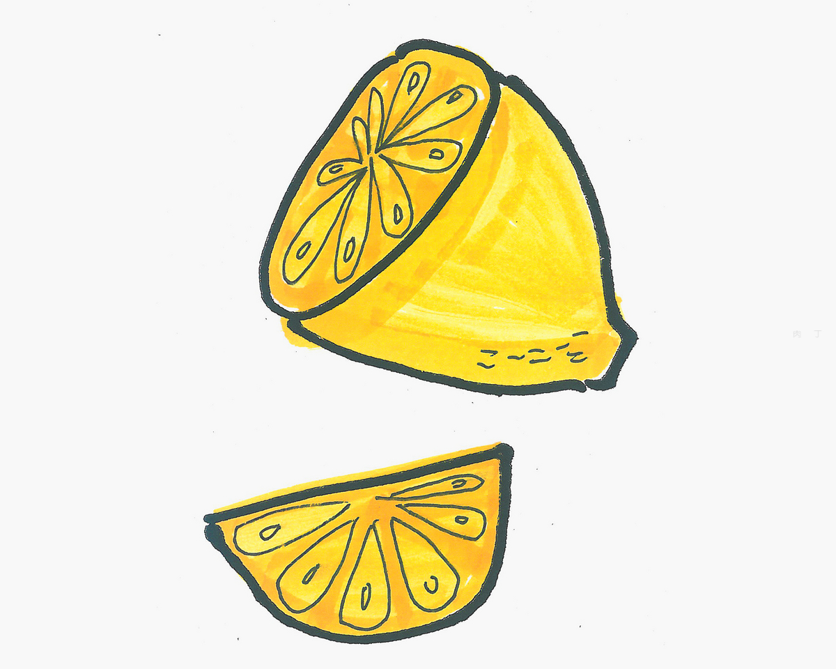 儿童简单简笔画 漂亮简笔画柠檬怎么画步骤💛巧艺网