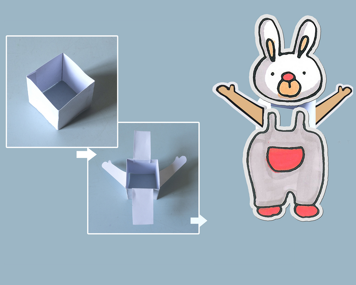 幼儿园简单折纸，一张正方形纸，折一个可爱小兔子，有教程|小兔子|正方形纸|折纸_新浪新闻