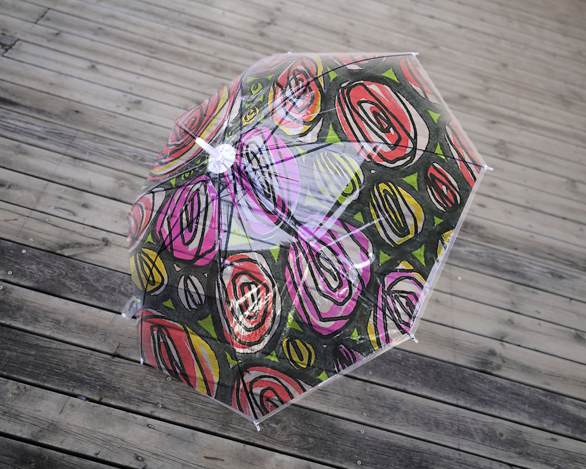 漂亮手绘雨伞图片大全💛巧艺网