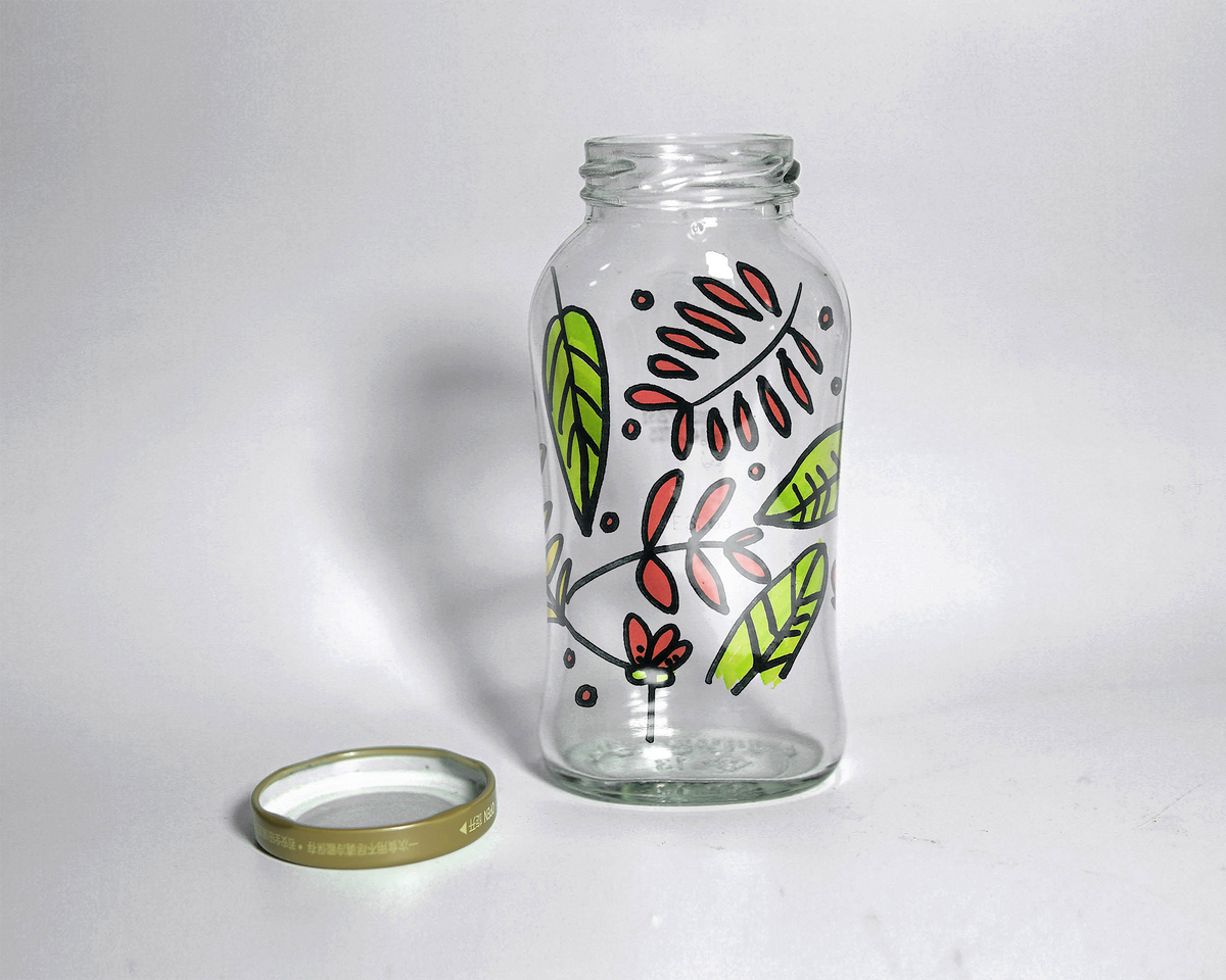 简单自制玻璃瓶手绘步骤画法图片💛巧艺网
