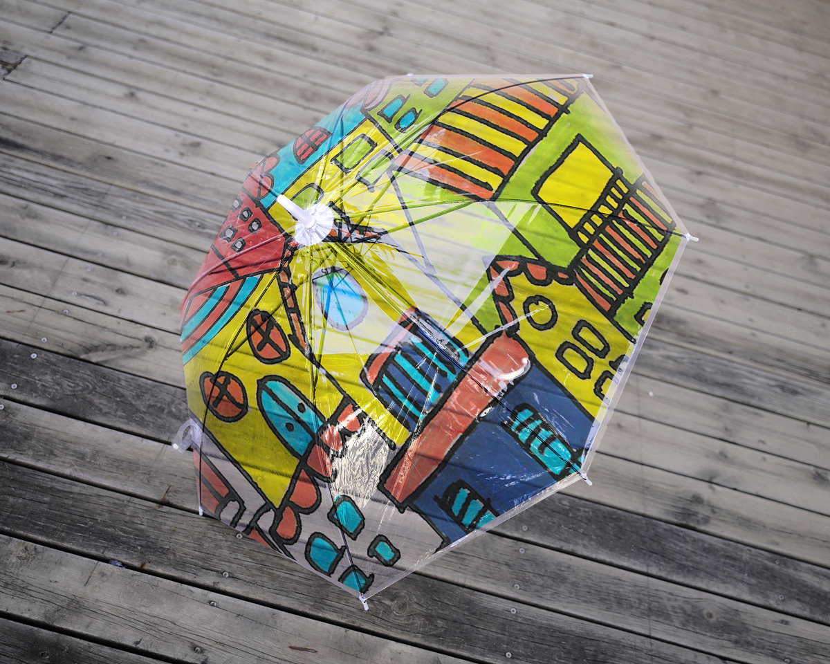 漂亮的雨伞简笔画 漂亮的雨伞的简笔画_简笔画-绘画者图库
