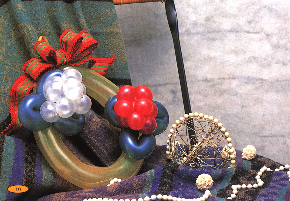 简单花式气球的26种编法 圣诞花环的做法╭★肉丁网