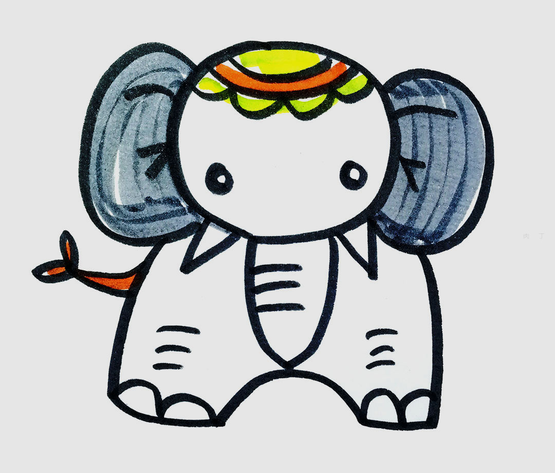 大象|插画|儿童插画|李庆丹 - 原创作品 - 站酷 (ZCOOL)